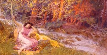 費德裡科 亞瑟 佈裡奇曼 Reclining By A Stream 費德裡科 亞瑟 佈裡奇曼 Reclining By A Stream